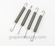 SAVE 20% - Set of 4 NEW vintage O'Keefe & Merritt Gas Stove NEW Oven Door Springs - Each oven door uses two springs. Replacing both oven door springs is recommended to maintain equal & proper tension. This will also help prevent panel and knob browning.

MEASUREMENTS: Each Overall Length 5-7/8"