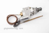 Please Read Full Description:
LIMITED SUPPLY - Factory Re-Built and Calibrated Vintage WILCOLATOR Type C Thermostat with a One Year Warranty. Right Turn  /  7/16 Tube  /  Gasket included  /  Capillary Length - Approximately 48"  /  One Year Factory Warranty for all domestic (home use) applications.

A very rare find.

"RE-BUILT" When we use this term, this means we at GrapeVineSally have had the part/s newly RE-BUILT by factory professionals with over 50 years of experience working with vintage thermostats, safety valves and related gas products. It also means that the thermostat or safety valve HAS NOT BEEN USED post re-build and will perform as new. All re-built thermostats and safety valves are original vintage parts.There are NO REFUNDS, RETURNS or EXCHANGES on re-built thermostats or safety valves.

A ONE YEAR WARRANTY IS INCLUDED.

We recommend you have a certified professional or company with experience in this area install this part.  

 

PLEASE NOTICE: 

*** The Wilcolator Type C Thermostats are in very limited supply, replacement parts are more difficult to source - if you know you will need one in the future, we recommend you secure yours through pre-ordering as we have a very limited supply. 

 

'Ship By Dates' on pre-orders are approximate and may change, it is the nature of this business - GVS will not guarantee any specific delivery date.