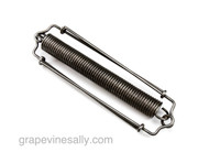 Vintage Stove Oven Door Spring and Assembly. This is a very heavy duty spring assembly. Tension is excellent. MEASUREMENTS: Overall Assembly Length: Approx. 9.0"  /   Assembly Width: 2-1/4"  /  Spring Coil Only Length: 6-7/8"  /  Spring Coil Width: 1.0"