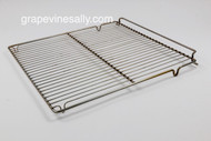 Original Vintage Western Holly Stove USED Chrome Oven Rack -
This oven rack is in very nice solid good used condition. These work with the ovens that use the L&R side of oven adjustment racks. We have two at this time, they both could use a light Dawn & green scrubby cleaning. 

MEASUREMENTS: Width 17-3/8" x 18-1/4" 