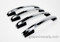 Set of 4 Vintage Wedgewood Stove Classic 12" Chrome & Black Oven Door Handles.

Transform your stove with a set of Black & Chrome handles!. These handles are in beautiful condition the black Bakelite end trim is in great bright & shiny condition, no chips, cracks. The chrome handles are as close to new chrome as you will find in a used part - no dents, scratches or flea-bites. 

MEASUREMENTS: overall length: 12.0"    Mounting Holes: 10.0" 