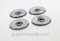 Set of 4 Re-Conditioned Vintage Gaffers & Sattler Stove Top Burners. Aluminum burners - these have been professionally polished and are absolutely gorgeous. 

MEASUREMENTS: Diameter 3-5/8" 