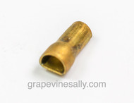 LIMITED SUPPLY - Burner Knob / Valve Stem Standard 'D' Brass Stem Extender - the larger side inserts over the valve stem, the smaller end inserts into the burner knob standard 'D'.

There are times vintage stove owners are unable to find exact replacement knobs for their stoves - these stem extenders sometimes add just enough 'reach' to make a non-original knob work. Please compare measurements and the knob you are using to be certain it will work on your stove. 

OVERALL STEM EXTENDER LENGTH: 7/8"
