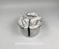 This is a very rare find.
Original Vintage Chambers Stove 3 Piece Soup Well Accessory. The metal integrity is solid throughout, no dents. All of the lids are in good shape and attach as intended. These were used with cooking and warming of a huge variety of culinary favs' - So many of the vintage Chambers stove features and accessories were ahead of their time. This is one of those creative accessories. Used in the soup well. These stoves continue to amaze! 

 More Chambers parts coming soon.