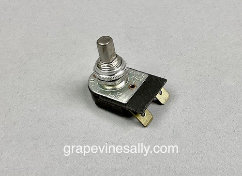 NEW IN BAG Push Down Style ON-OFF Range Switch with Spade Terminals. Also used on the vintage stove clocks and lights. 6A 125 V AC / 3A 250 V AC