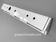 Fits the 35" wide O'Keefe & Merritt Vintage Gas Stove. L&R thin chrome trim and OM emblem badge is not included, both are available in our store. The white porcelain enamel finish retains a gorgeous shine. Ready to install.
 
PANEL MEASUREMENTS: (from rear) Width is 31-5/8" / Rear Attaching Point: Height 5.0"