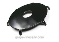 NEW PORCELAIN ENAMELED Original Vintage Western Holly Gas Stove Burner Cover Plate w/ Small Round Simmer Hole. There are no cracks or breaks - This is the burner simmer/warmer heavy cast cover plate that rests on the round porcelain enameled drip tray. This style is a bit of a rare find.

MEASUREMENTS: Outside Feet Diameter 7-7/8"  /  Warmer/Simmer Plate 6-3/4"