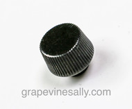 This is the only one we have at this time. Hard to find vintage stove top Telechron clock knob. These are used on clocks and timers that were found on the 40's-50's vintage stove top clocks. The Telechron clock knobs use a reverse thread. THEY DO NOT PULL OFF as with the International clock, these knobs screw off and on. The Telechron clock knobs are a very rare find.