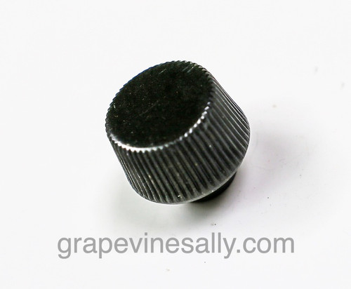 This is the only one we have at this time. Hard to find vintage stove top Telechron clock knob. These are used on clocks and timers that were found on the 40's-50's vintage stove top clocks. The Telechron clock knobs use a reverse thread. THEY DO NOT PULL OFF as with the International clock, these knobs screw off and on. The Telechron clock knobs are a very rare find.