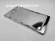 Original Vintage Stove Top Cooking Griddle for Vintage 1940's-50's O'Keefe & Merritt Gas Stoves. Please note this griddle does not include a chromed gauge frame, gauge or gauge glass. This style of OK&M griddle has the 2 support pegs on the underside. Please compare to the griddle you are replacing.

MEASUREMENTS: 22.0" x 12.0" (from the rear) 
