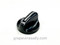 Original Black Re-conditioned O'Keefe & Merritt Vintage Stove Gas Burner Control Knob. This is the style that uses the tension washer and the separate chrome bezel ring.

