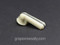 Only two available at this time. 1930's Original Vintage Antique Stove Ivory Colored Burner Flush Mount Control Knob w/ the Standard 'D'. This knob dial is in very nice used condition. Please be sure your gas valves will work with this 'D' knob - see photos of the rear of knob.

MEASUREMENT: Overall Length: 2.0"  /  Width 7/8" 