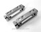 NEW CHROMED original vintage 1930's GE Monitor Top Ice Box Refrigerator Door Hinges. Includes 2 new chromed door hinges with 8 original screws.These are the narrower ones. 

Overall Length: 3-7/8"

BOTH SETS OF MOUNTING HOLES ARE 2-1/4" O/C

All of our new chromed parts are Triple Plated (copper, nickel, chrome)

 