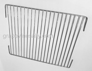 NEW CHROMED original vintage 1930's GE Monitor Top Refrigerator Interior Food Shelf/Rack. This style does not have the corner loop.
MEASUREMENTS: 18.0" x 15.0"
All of our new chromed parts are Triple Plated (copper, nickel, chrome).