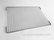 NEW CHROMED original vintage 1930's GE Monitor Top Refrigerator Interior Food Shelf Food Rack. This style HAS the corner loop.

MEASUREMENTS: 18.0" x 15.0"

All of our new chromed parts are Triple Plated (copper, nickel, chrome).