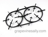 SAVE OODLES!

Please Read Full Description

Original NEW PORCELAIN ENAMELED Vintage Wedgewood Single Piece Double Classic Arrow Grate. There is one break in 'round' of the oval ring. This occurred in shipping from our plant. Rather than have it blasted, welded and re-porcelained we are reducing the price considerably. The grate will sit in the oval drip well just fine. There are no missing pieces. The porcelain enamel is new and is gorgeous. 

We have full New Porcelain Enameled sets available in the store.

MEASUREMENTS: Overall Ring Length 16-3/4"  /  Overall Ring Width 8.0" (from bottom of grate) 

 
