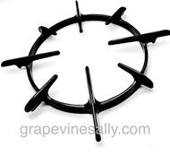 LIMITED SUPPLY - Original NEW PORCELAIN ENAMELED Vintage CHAMBERS Stove Top Burner Grate. This is a very solid grate. The black porcelain enamel is new.
The last photo shows this grate on the Chambers drip tray - drip tray is not included, it is for demonstration purposes only.
A very rare find.
MEASUREMENTS: Ring Diameter 8.0"
Please compare closely to the grates you may be replacing. Give us a call if you have any questions, we're happy to help.