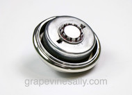 VERY LIMITED SUPPLY!
Working Original Used Vintage O'Keefe & Merritt Model Stove Top ABC Gas Burner Timer Control. Included is a bright & shiny outer chrome ring. 

THIS VALVE IS USED - the timer and ring work. There are no warranties. Please purchase understanding that this timer may need further attention. It is not rusted, the timer turns nicely - the timer bell rings.

- ABC timer covers also available in store.

- ABC brass burners w/ attached aluminum tubing available in store.