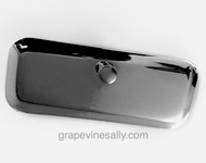 Late 1940's - Early Mid 1950's Very Rare Western Holly Town & Country Parts.

NEW CHROMED Western Holly Town & Country center griddle drip tray pull. Attaching screw included.

MEASUREMENTS: Width: 5-1/4"   Height: 2-1/8"

 * New chrome & used chrome WH Town & Country griddles and griddle frame also available - call with any questions.