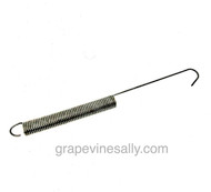 Used vintage stove oven door spring. For proper door function it is a good idea to replace both springs to maintain equal and proper tension. This will also help prevent panel and possible knob browning.

MEASUREMENTS: Overall Length Extended 8-1/4"  /  Spring Coil Length 3-5/8"  /  Coil Width 1/2"
