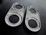 LIKITED SUPPLY - Original Vintage Wedgewood Stove NEW CHROMED Stove Top Drip Tray Insets. These are original vintage Wedgewood gas stove grate drip well stove top insets. The metal integrity is excellent.

MEASUREMENTS: (Measured from the top side edges) Overall Length - 17-1/4"  /   Overall Width - 8-1/4"
Inner Burner holes: Front - 4-3/4"  /  Rear - 4-1/4" 