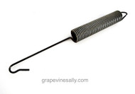 New O'Keefe & Merritt Vintage Stove Oven 6-5/8" 'Bell Hook' Style Door Spring. This spring is used on the smaller O'Keefe & Merritt stove models. It is recommended both door springs be replaced at the same time to maintain proper oven door tension. This will also help prevent panel browning.

MEASUREMENTS: Overall Length 6-5/8"  /  Coil only is 3-1/8"