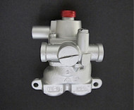 Vintage Stove Factory Re-Built Robertshaw TS-9 Safety Valve. This safety valve is guaranteed to work like a new. Warranty 1 Year. GAS CONNECTION - Inlet/Outlet - 7/16 Compression. We recommend you have a certified professional or company with experience in this area install this part.
