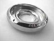 NEW CHROMED Original Vintage Robertshaw Gas OVEN CONTROL KNOB Bezel Ring. 
Rear Sleeve Depth: 1/4"