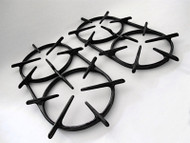 Set of Two NEW PORCELAIN ENAMELED Vintage Wedgewood Gas Stove Top SINGLE PIECE Double Classic Grates

MEASUREMENTS: (from bottom of grate) Overall Ring Length 16-3/4"  /  Overall Ring Width 8.0"