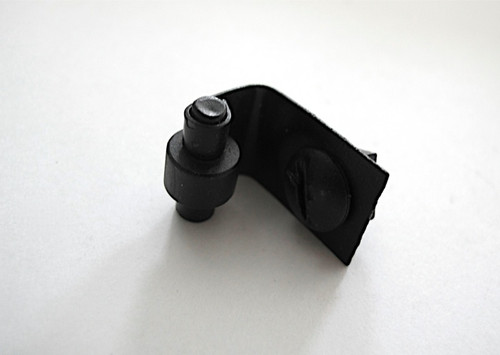 Vintage Gas Stove Broiler Door "L" Bracket Latch. If your broiler door doesn't stay closed, you may need this part. This is the bracket/latch that screws on the top center of your broiler door. No more match books, or folded cardboard.