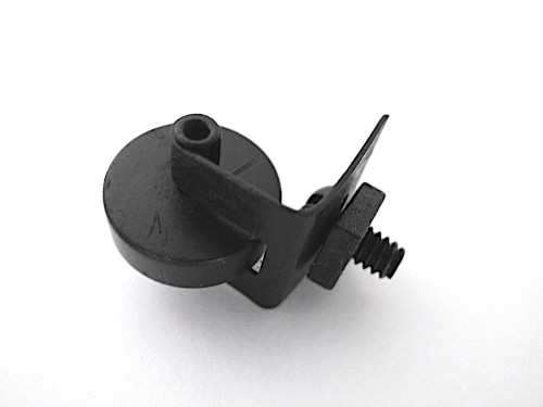 Vintage Gas Stove Broiler Door "L" Bracket Latch. If your broiler door doesn't stay closed, you may need this part. This is the bracket/latch that screws on the top center of your broiler door. No more match books, or folded cardboard.