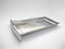 NEW CHROME Center Griddle Grease Drip Tray. This is the thin indented pull style. Fits the vintage 1940's-1950's Wedgewood Gas Stoves. The metal integrity is excellent. MEASUREMENTS (does not incl. the handle pull) 8-3/4" x 4-7/8"