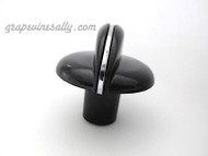 1 NEW Black Gas Burner Control Knob. This is a NEW reproduction with extended stem with rear "D" stem. This fits most vintage stoves with the standard "D" gas valve stem. MEASUREMENTS: Knob Diameter: 2.0"  Rear Stem Extends 1.0"