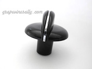 NEW IN BAG Black Gas Burner Control Knob. This is a NEW reproduction with extended stem with rear "D" stem. This fits most vintage stoves with the standard "D" gas valve stem. MEASUREMENTS: Knob Diameter: 2.0"  Rear Stem Extends 1.0"