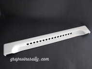 Original O'Keefe & Merritt Vintage Stove Used White Porcelain Enameled Kick Plate Panel. This panel fits the 39" wide vintage 1940's - 1950's O'Keefe & Merritt gas stoves.

PLEASE NOTE, this is a very nice original bright and shiny used porcelain enameled kick plate panel - however, there is a 'quarter coin' sized touch-up on the UPPER LEFT CORNER of the panel. If you are staring down you may notice it if you have very good vision. The rest of the panel is bright and shiny and in very nice condition.

PANEL MEASUREMENTS Width - 35-5/8" - Height at L&R Sides - 5-1/4"

 