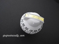  Wilcolator Gas Oven Control Knob. Re-conditioned and re-lettered - The top band reads 'OVEN' - this knob is bright and shiny and in very nice used condition. MEASUREMENTS: Stem Length - 1-1/2" (from the bottom inner of knob)