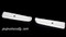 Set of two LEFT & RIGHT original 1940-1950's Vintage Classic Wedgewood Stove Oven Door Handle White Bakelite Trim. Bakelite handle trim 'shoes' - mount between handle and oven door. Bright and shiny ready to install.

PLEASE NOTE, these work with the smooth chrome handles - NOT THE RIBBED STYLE OF HANDLES.

The style with the 3 holes work with the ribbed style handles.
Also available.

MEASUREMENT: Overall length 4-1/8"