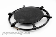 Original Vintage O'Keefe & Merritt Gas Stove USED PORCELAIN ENAMELED 6 Spoke Burner Grate / Simmer-Warmer Plate Style. The porcelain enamel shows normal wear. There will be normal 'scuff' from pots and pans. However, these used grates do not have any chipped porcelain enamel. Fit the OK&M stove tops with the 3 and 2 peg holes. This grate has 2 pegs on the underside. Our used grates all have various degrees of normal wear/scuff. Please view all photos.

Regarding Cleaning:

We clean the heavy grease (if any), but you still may want to give it a more thorough cleaning. (Super-Clean in the purple container on Amazon works great.)

MEASUREMENTS: Ring Diameter 8-3/8"