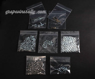 FREE SHIPPING. These will prove to be an incredible time saver. If you are restoring a vintage Wedgewood stove, this is a complete set of your main primary screws and nuts required to complete a 'ground up' from frame restoration for all vintage Wedgewood stoves up to 40". These are all new, they are exact replicas of those fasteners used in the 40's and 50's on the Wedgewood stove. The slotted truss sheet metal screws are stainless steel, the rivets are brass. Although the Phillips screw was invented in the 30's, vintage stove screws were all slotted. This set is for those customers interested in saving time and keeping their restoration as original as possible. These are the same fasteners we use on our restorations. 

The Set Includes:

45 Stotted Truss Screw Sheet Metal

75 Slotted Truss Screw 1/2"

16 Pan Slot Screw 5/8"

75 Square Nuts / Fit Truss & Pan Screws

8 Slotted Fillister Screws 1/2" / Stove Top Burner Screws