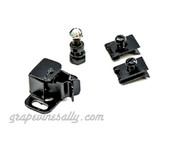 Vintage 36" Wedgewood Gas Stove Left Storage Door Latch. This is a very nice used latch set... and your storage door will stay closed again. 

 