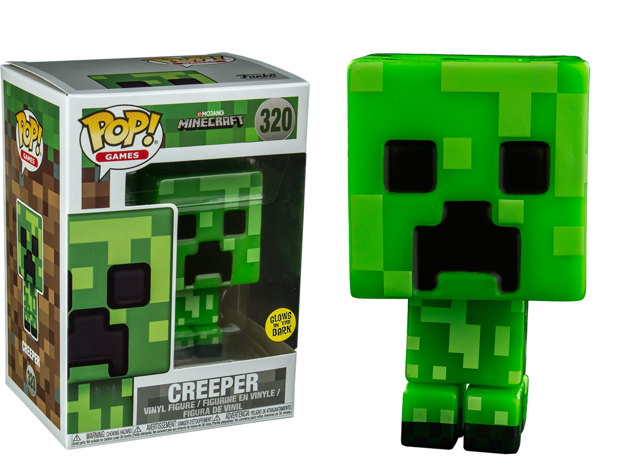 Minecraft Creeper Glow Us Exclusive Pop Vinyl Figure