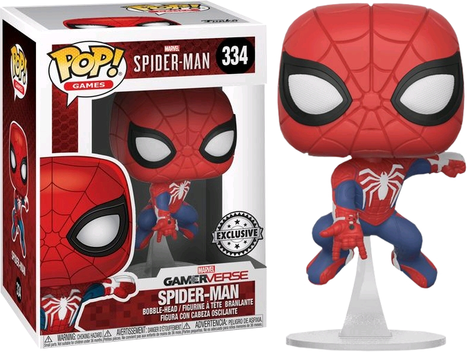 Spider Man Spider Man Swinging Us Exclusive Pop Vinyl Figure