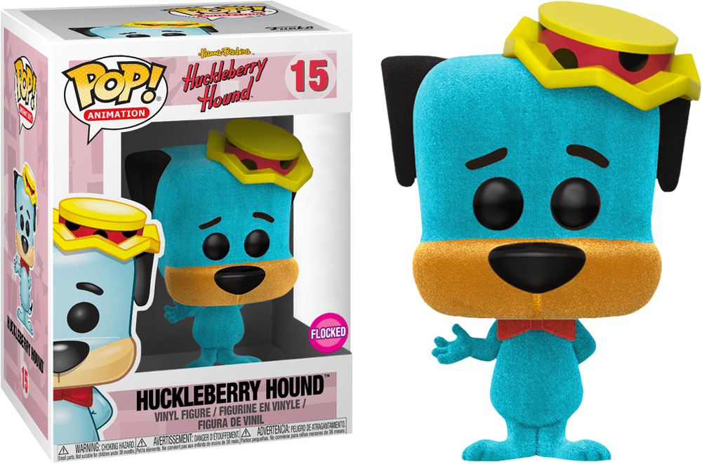 Hanna Barbera Huckleberry Hound Flocked Us Exclusive Pop Vinyl Figure
