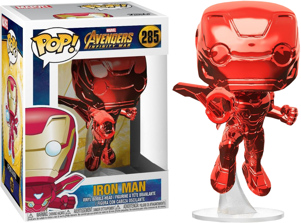 funko pop iron spider chrome