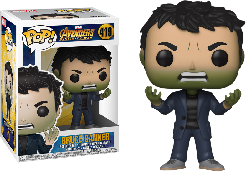 Avengers 3 Infinity War Bruce Banner With Hulk Head Pop Vinyl
