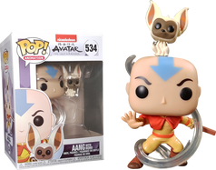 Avatar: The Last Airbender - Aang with Momo Pop! Vinyl Figure