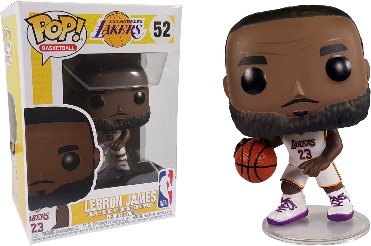 Nba Basketball Lebron James L A Lakers White Uniform Pop Vinyl Figure