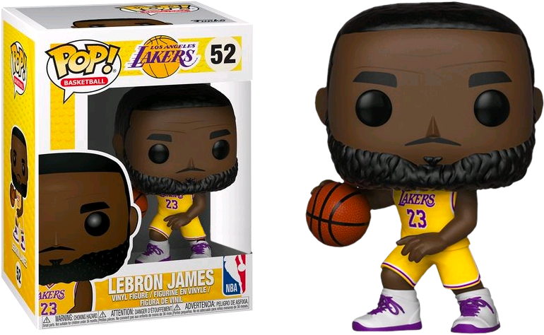 Funko POP! NBA: LA Lakers LeBron James (Purple Jersey) 10-in Vinyl