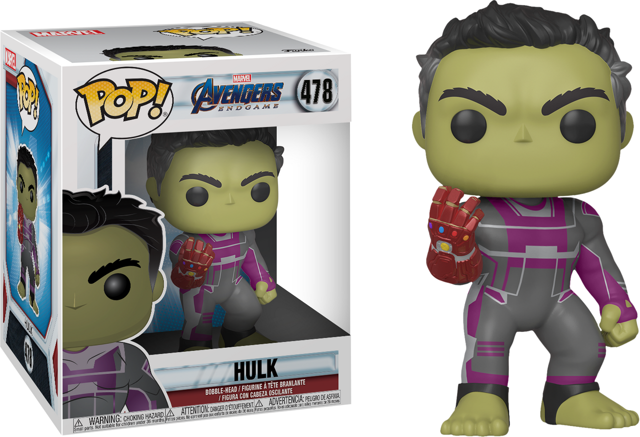 Avengers 4: Endgame - Hulk with Infinity Gauntlet Super Sized 6” Pop! Vinyl  Figure