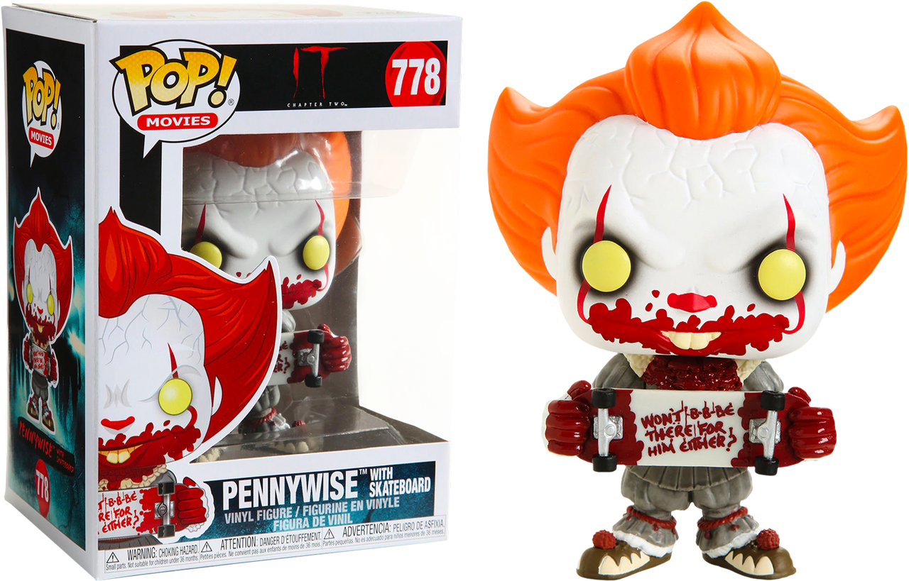 pennywise with skateboard